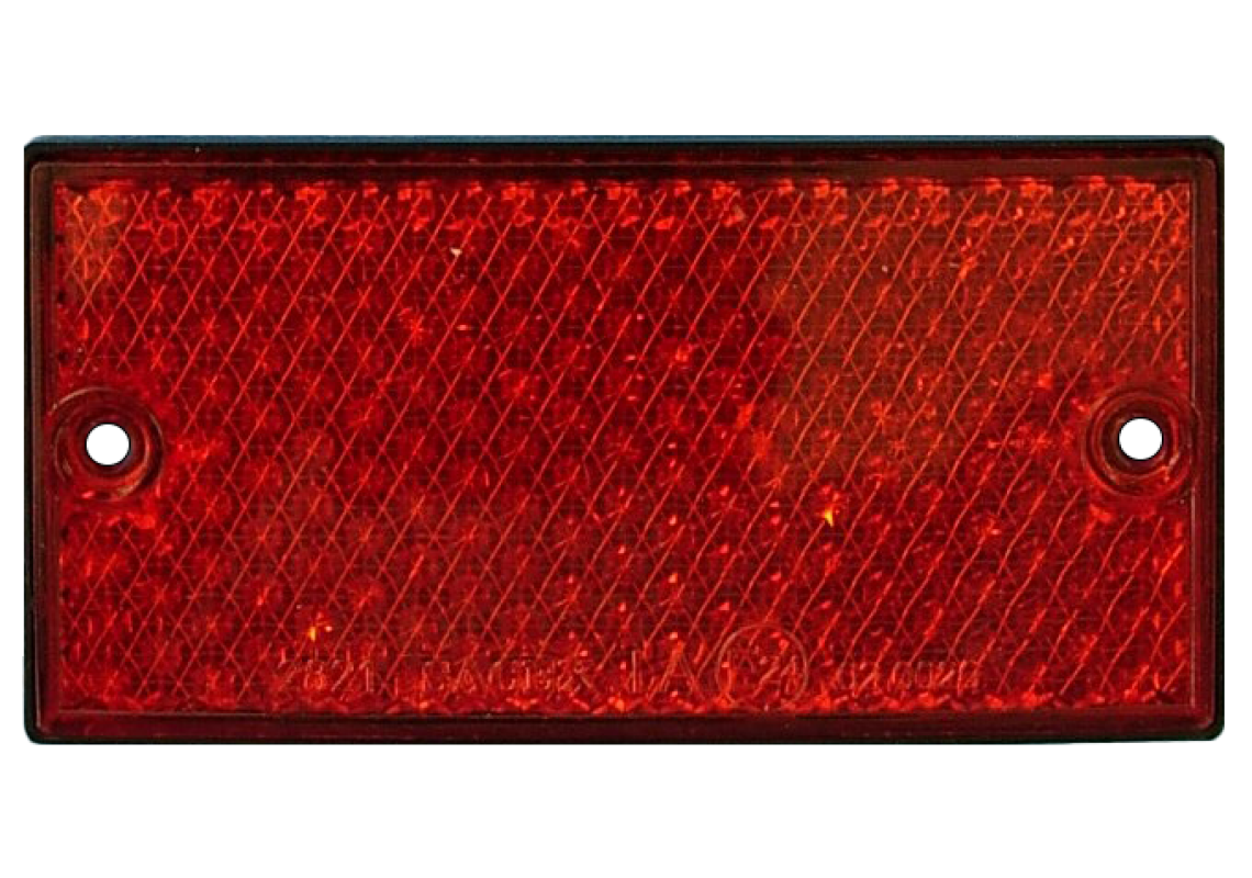 CATADIOPTRE Rosso 2 fori 105*54 mm
